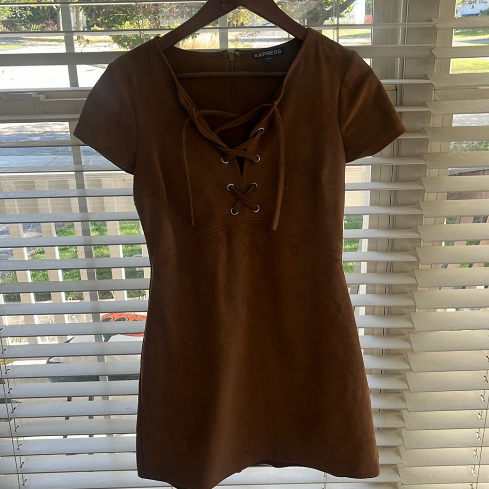 FAUX MINI DRESS